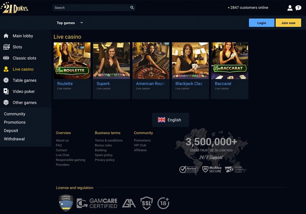 an online casino
