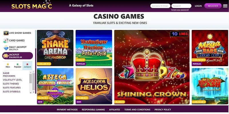 the casino application